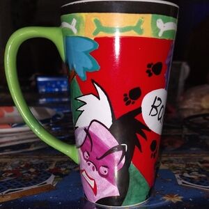 Disney Red and Green Cartoon Mug